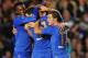 LONDON, ENGLAND - SEPTEMBER 19: Oscar of Chelsea celebrates scoring their first goal with team mates during the UEFA Champions League Group E match between Chelsea and Juventus at Stamford Bridge on September 19, 2012 in London, England. (Photo by Mike Hewitt/Getty Images)