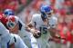 September 1, 2012; Athens, GA, USA; Buffalo Bulls quarterback Alex Zordich (15) during the game against the Georgia Bulldogs at Sanford Stadium. Mandatory Credit: Kevin Liles-US PRESSWIRE