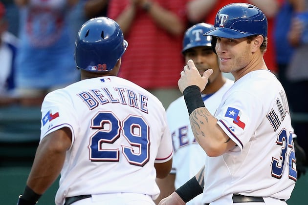 Lineups: No Josh Hamilton, Adrian Beltre