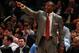 NEW YORK, NY - MARCH 20: Dwane Casey of the Toronto Raptors reacts as he coaches against the New York Knicks at Madison Square Garden on March 20, 2012 in New York City. NOTE TO USER: User expressly acknowledges and agrees that, by downloading and or using this photograph, User is consenting to the terms and conditions of the Getty Images License Agreement. (Photo by Chris Chambers/Getty Images)