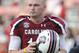 COLUMBIA, SC - SEPTEMBER 15: Connor Shaw #14of the South Carolina Gamecocks during team warm ups before the start of their game against the UAB Blazers on September 15, 2012 at Williams Brice Stadium in Columbia, South Carolina. (Photo by Mary Ann Chastain/Getty Images)