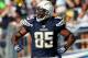 SAN DIEGO - OCTOBER 31: Tight end Antonio Gates #85 of the San Diego Chargers celebrates a touchdown against the Tennessee Titans during the game at Qualcomm Stadium on October 31, 2010 in San Diego, California. The Chargers defeated the Titans 33-25. (Photo by Jeff Gross/Getty Images)