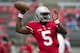 September 8, 2012; Columbus, OH, USA; Ohio State Buckeyes quarterback Braxton Miller (5) throws a pass before the game against the UCF Knights at Ohio Stadium. Mandatory Credit: Greg Bartram-US PRESSWIRE