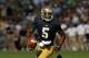SOUTH BEND, IN - SEPTEMBER 08: Everett Golson #5 of the Notre Dame Fighting Irish rolls out to look for a receiver against the Purdue Boilermakers at Notre Dame Stadium on September 8, 2012 in South Bend, Indiana. Notre Dame defeated Purdue 21-17. (Photo by Jonathan Daniel/Getty Images)