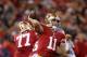 SAN FRANCISCO, CA - SEPTEMBER 16: Alex Smith #11 of the San Francisco 49ers in action against the Detroit Lions at Candlestick Park on September 16, 2012 in San Francisco, California. (Photo by Ezra Shaw/Getty Images)