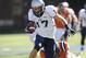 October 16, 2010; Washington, DC, USA; Georgetown Hoyas wide receiver Max Waizenegger (17) runs away from Bucknell Bison linebacker Tim Bolte (51) to score a touchdown during the second half at Multi-Sport Field. Mandatory Credit: Rafael Suanes-US PRESSWIRE