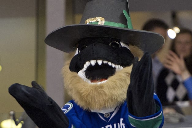 Vancouver Canucks Mascot Fin Takes Pay Cut, Still on the Job