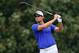 Adam Scott tees off in Round 1