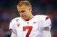 EAST RUTHERFORD, NJ - SEPTEMBER 08: Matt Barkley #7 of the USC Trojans during a timeout against the Syracuse Orange at MetLife Stadium on September 8, 2012 in East Rutherford, New Jersey. (Photo by Rich Schultz /Getty Images)
