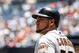 July 19, 2012; Atlanta, GA, USA; San Francisco Giants left fielder Melky Cabrera (53) waits to bat in the sixth inning against the Atlanta Braves at Turner Field. Mandatory Credit: Daniel Shirey-US PRESSWIRE