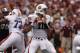 STARKVILLE, MS - SEPTEMBER 08: Quarterback Kiehl Frazier #10 of the Auburn Tigers looks for a receiver in the first quarter of a NCAA college football game against Mississippi State Bulldogs on September 8, 2012 at Davis Wade Stadium in Starkville, Mississippi. (Photo by Butch Dill/Getty Images)