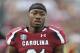 COLUMBIA, SC - SEPTEMBER 15: Marcus Lattamore #21 of the South Carolina Gamecocks during team warm ups before the start of their game against the UAB Blazers on September 15, 2012 at Williams Brice Stadium in Columbia, South Carolina. (Photo by Mary Ann Chastain/Getty Images)