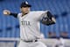 TORONTO, CANADA - SEPTEMBER 13: Felix Hernandez #34 of the Seattle Mariners throws a pitch against the Toronto Blue Jays during MLB action at the Rogers Centre September 13, 2012 in Toronto, Ontario, Canada. (Photo by Abelimages/Getty Images)