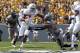 MORGANTOWN, WV - SEPTEMBER 22: Stefon Diggs #1 of the Maryland Terrapins carries the ball against Terence Garvin #28 of the West Virginia Mountaineers during the game on September 22, 2012 at Mountaineer Field in Morgantown, West Virginia. (Photo by Justin K. Aller/Getty Images)