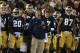 SOUTH BEND, IN - SEPTEMBER 22: Head coach Brian Kelly of the Notre Dame Fighting Irish watches along with his team as the Irish take on the Michigan Wolverines at Notre Dame Stadium on September 22, 2012 in South Bend, Indiana. (Photo by Jonathan Daniel/Getty Images)