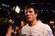 Jul. 7, 2012; Las Vegas, NV, USA; UFC fighter Chael Sonnen reacts after losing to Anderson Silva (not pictured) during a middleweight bout in UFC 148 at the MGM Grand Garden Arena. Mandatory Credit: Mark J. Rebilas-US PRESSWIRE