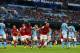 MANCHESTER, ENGLAND - SEPTEMBER 23: Laurent Koscielny of Arsenal celebrates after scoring their first goal during the Barclays Premier League match between Manchester City and Arsenal at Etihad Stadium on September 23, 2012 in Manchester, England. (Photo by Alex Livesey/Getty Images)