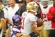 The 49ers lost their first game of the season 24-13 to the Vikings.