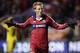 BRIDGEVIEW, IL - SEPTEMBER 22: Chris Rolfe #18 of the Chicago Fire celebrates a goal on the Columbus Crew during the first half of their MLS soccer match at Toyota Park on September 22, 2012 in Bridgeview, Illinois. The Cubs defeated the Cardinals 5-4. (Photo by John Gress/Getty Images)