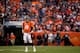 DENVER, CO - SEPTEMBER 23: Quarterback Peyton Manning #18 of the Denver Broncos reacts on the field during the fourth quarter against the Houston Texans at Sports Authority Field Field at Mile High on September 23, 2012 in Denver, Colorado. The Texans defeated the Broncos 31-25. (Photo by Justin Edmonds/Getty Images)