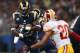 ST. LOUIS, MO - SEPTEMBER 16: Steven Jackson #39 of the St. Louis Rams rushes against the Washington Redskins t the Edward Jones Dome on September 16, 2012 in St. Louis, Missouri. (Photo by Dilip Vishwanat/Getty Images)