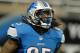 DETROIT, MI - AUGUST 30: Mikel Leshoure #25 of the Detroit Lions heads back to the sideline after scoring a first quarter touchdown while playing the Buffalo Bills during a pre season game at Ford Field on August 30, 2012 in Detroit, Michigan. (Photo by Gregory Shamus/Getty Images)