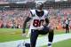 September 23 2012; Denver, CO, USA; Houston Texans wide receiver Andre Johnson (80) reacts after dropping a pass during the third quarter of the game against the Denver Broncos at Sports Authority Field. The Texans defeated the Broncos 31-25. Mandatory Credit: Ron Chenoy-US PRESSWIRE