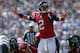 SAN DIEGO, CA - SEPTEMBER 23: Quarterback Matt Ryan #2 of the Atlanta Falcons calls out a play against the San Diego Chargers in the first quarter at Qualcomm Stadium on September 23, 2012 in San Diego, California. The Falcons defeated the Chargers 27-3. (Photo by Jeff Gross/Getty Images)