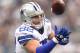 Sep 23, 2012; Arlington, TX, USA; Dallas Cowboys tight end Jason Witten (82) cannot make the catch during the third quarter of the game against the Tampa Bay Buccaneers at Cowboys Stadium. Cowboys beat the Buccaneers 16-10. Mandatory Credit: Tim Heitman-US PRESSWIRE