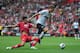 SOUTHAMPTON, ENGLAND - SEPTEMBER 02: Jose Fonte of Southampton battles with Nemanja Vidic of Manchester United during the Barclays Premier League match between Southampton and Manchestrer United at St Mary's Stadium on September 2, 2012 in Southampton, England. (Photo by Jamie McDonald/Getty Images)