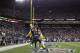 SEATTLE, WA - SEPTEMBER 24: Wide receiver Golden Tate #81 of the Seattle Seahawks makes a catch in the end zone to defeat the Green Bay Packers on a controversial call by the officials at CenturyLink Field on September 24, 2012 in Seattle, Washington. (Photo by Otto Greule Jr/Getty Images)