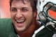 MIAMI GARDENS, FL - SEPTEMBER 23: Quarterback Tim Tebow #15 of the New York Jest prepares to play the Miami Dolphins at Sun Life Stadium on September 23, 2012 in Miami Gardens, Florida. (Photo by Marc Serota/Getty Images)