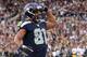SEATTLE, WA - SEPTEMBER 24: Golden Tate #81 of the Seattle Seahawks celebrates after he scored a 41-yard touchdown reception in the second quarter against the Green Bay Packers at CenturyLink Field on September 24, 2012 in Seattle, Washington. (Photo by Otto Greule Jr/Getty Images)