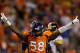 DENVER, CO - SEPTEMBER 9: Linebacker Von Miller #58 of the Denver Broncos celebrates after recording a sack on the quarterback during the fourth quarter against the Pittsburgh Steelers at Sports Authority Field Field at Mile High on September 9, 2012 in Denver, Colorado. The Broncos defeated the Steelers 31-19. (Photo by Justin Edmonds/Getty Images)