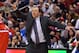 PHILADELPHIA, PA - MAY 06: Head coach Tom Thibodeau of the Chicago Bulls reacts during the game against the Philadelphia 76ers in Game Four of the Eastern Conference Quarterfinals in the 2012 NBA Playoffs at the Wells Fargo Center on May 6, 2012 in Philadelphia, Pennsylvania. The 76ers won 89-82 to go up 3-1 in the series. NOTE TO USER: User expressly acknowledges and agrees that, by downloading and or using this photograph, User is consenting to the terms and conditions of the Getty Images License Agreement. (Photo by Drew Hallowell/Getty Images)