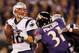 BALTIMORE, MD - SEPTEMBER 23: Quarterback Tom Brady #12 of the New England Patriots looks to pass against the Baltimore Ravens at M&T Bank Stadium on September 23, 2012 in Baltimore, Maryland. (Photo by Rob Carr/Getty Images)
