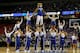 ATLANTA, GA - MARCH 25: The Kentucky Wildcats mascot and cheer team perform during their game against the Baylor Bears during the 2012 NCAA Men's Basketball South Regional Final at the Georgia Dome on March 25, 2012 in Atlanta, Georgia. (Photo by Streeter Lecka/Getty Images)