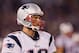 BALTIMORE, MD - SEPTEMBER 23: Quarterback Tom Brady #12 of the New England Patriots looks on during a timeout against the Baltimore Ravens at M&T Bank Stadium on September 23, 2012 in Baltimore, Maryland. (Photo by Rob Carr/Getty Images)