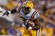 BATON ROUGE, LA - SEPTEMBER 01: Kenny Hilliard #27 of the LSU Tigers against the North Texas Mean Green at Tiger Stadium on September 1, 2012 in Baton Rouge, Louisiana. (Photo by Chris Graythen/Getty Images)