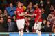 MANCHESTER, ENGLAND - SEPTEMBER 26: Anderson of Manchester United is congratulated by Darren Fletcher after scoring the opening goal during the Capital One Cup Third Round match between Manchester United and Newcastle United at Old Trafford on September 26, 2012 in Manchester, England. (Photo by Alex Livesey/Getty Images)