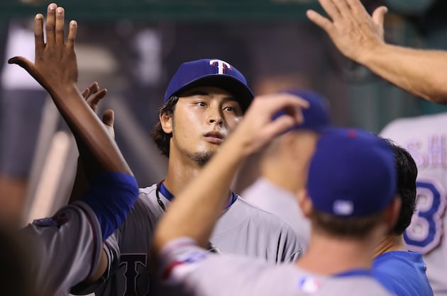 Darvish on Track to Go for Rangers on Sunday