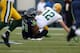 While fans have blamed the replacement refs for Monday's loss, the eight sacks surrendered by the Green Bay Packers' offensive line may have done just as much damage.