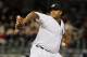 NEW YORK, NY - SEPTEMBER 21: CC Sabathia #52 of the New York Yankees pitches against the Oakland Athletics at Yankee Stadium on September 21, 2012 in the Bronx borough of New York City. (Photo by Mike Stobe/Getty Images)