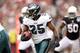 GLENDALE, AZ - SEPTEMBER 23: Running back LeSean McCoy #25 of the Philadelphia Eagles rushes the football against the Arizona Cardinals during the NFL game at the University of Phoenix Stadium on September 23, 2012 in Glendale, Arizona. (Photo by Christian Petersen/Getty Images)