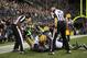 SEATTLE, WA - SEPTEMBER 24: Wide receiver Golden Tate #81 of the Seattle Seahawks makes a catch in the end zone to defeat the Green Bay Packers on a controversial call by the officials at CenturyLink Field on September 24, 2012 in Seattle, Washington. (Photo by Otto Greule Jr/Getty Images)