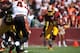 LANDOVER, MD - SEPTEMBER 23: Brandon Banks #16 of the Washington Redskins returns a kick against the Cincinnati Bengals at FedExField on September 23, 2012 in Landover, Maryland. The Bengals lead the Redskins 24-10 at the half. (Photo by Larry French/Getty Images)