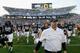 STATE COLLEGE, PA - SEPTEMBER 15: Head coach Bill O'Brien of the Penn State Nittany Lions walks off the field after defeating the Navy Midshipmen 34-7 at Beaver Stadium on September 15, 2012 in State College, Pennsylvania. (Photo by Rob Carr/Getty Images)