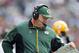 SEATTLE, WA - SEPTEMBER 24: Mike McCarthy head coach of the Green Bay Packers reads over his play card during the game against the Seattle Seahawks at CenturyLink Field on September 24, 2012 in Seattle, Washington. (Photo by Kevin Casey/Getty Images)