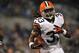 BALTIMORE - SEPTEMBER 27: Trent Richardson #33 of the Cleveland Browns scores a touchdown against the Baltimore Ravens at M&T Bank Stadium on September 27, 2012 in Baltimore, Maryland. The Ravens led the Browns 9-7 at the half. (Photo by Larry French/Getty Images)