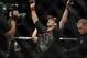 May 15, 2012; Fairfax, VA, USA; Amir Sadollah celebrates a split decision win over Jorge Lopez during the Korean zombie vs Poirier event at Patriot Center. Mandatory Credit: Rafael Suanes-US PRESSWIRE
